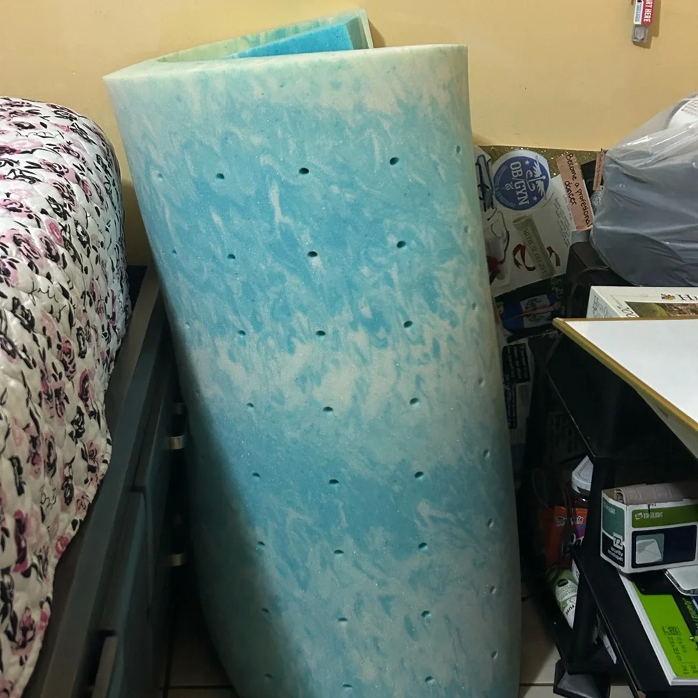 Blue Foam Mattress Topper